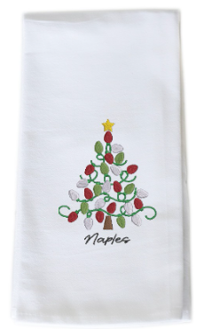 Light Bulb Tree Tea Towel- Naples