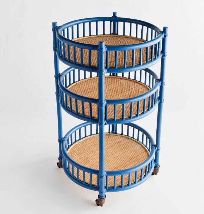 Blue Rowelyn Bar Cart
