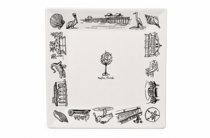 Naples Large Square Plate