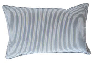 Kent Stripe Pillow-Sky