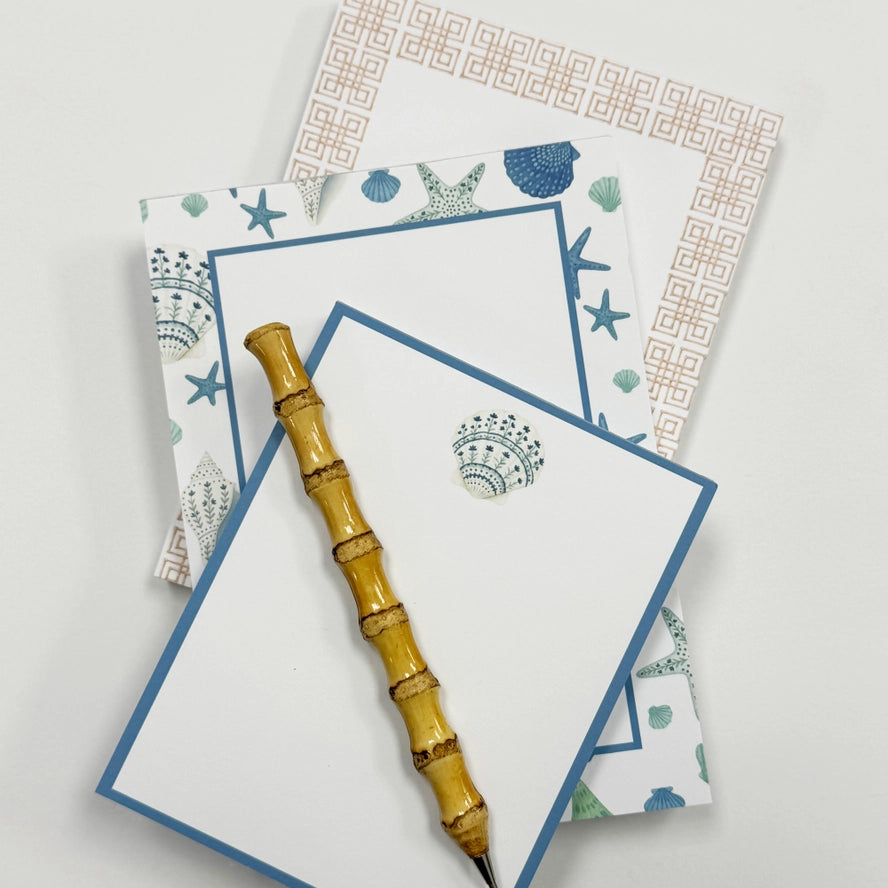 Painted Sea Shell Notepad