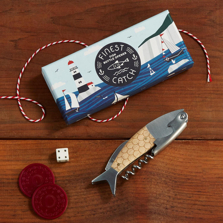 Wooden Fish Bottle Opener