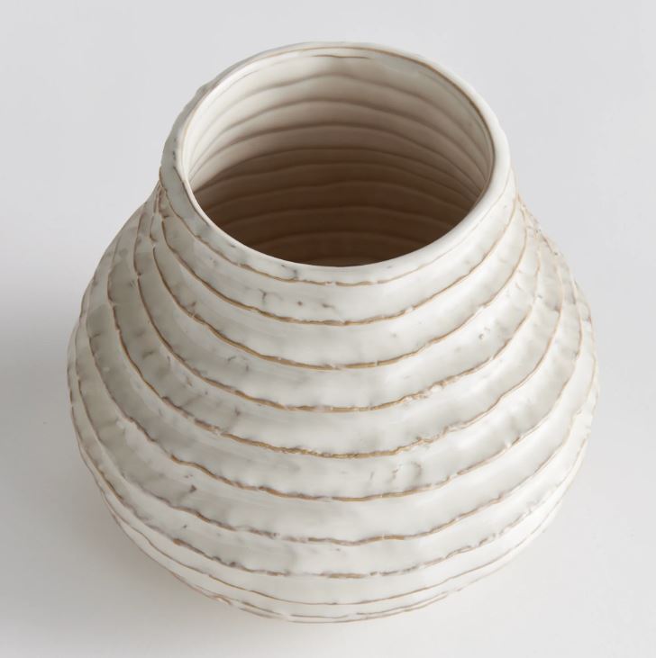 White Avani Vase- Large