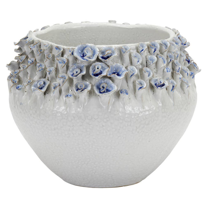 Flowers Rounded Pot Vase