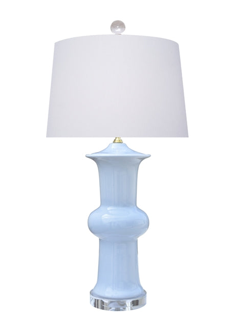 Porcelain Hyacinth Blue Vase Lamp