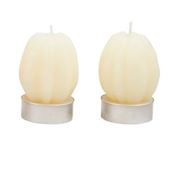 Fall Tea Light Set-White Pumpkin