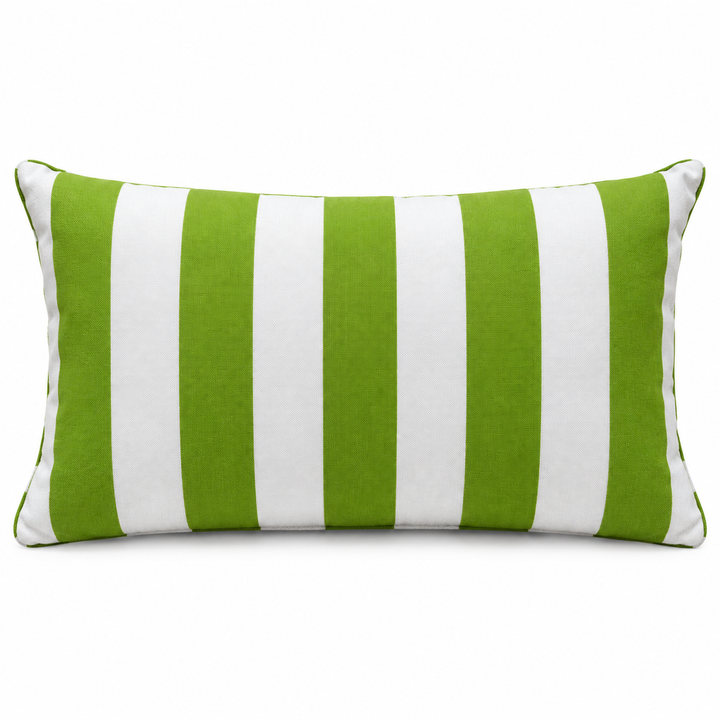 Oceana Stripe Outdoor Lumbar Pillow - Lime