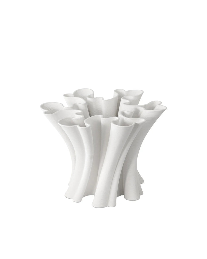 Twist White Vase