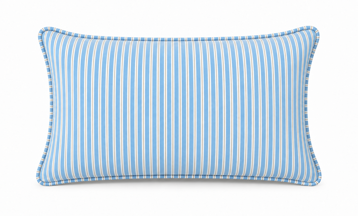 Kent Stripe Pillow-Sky