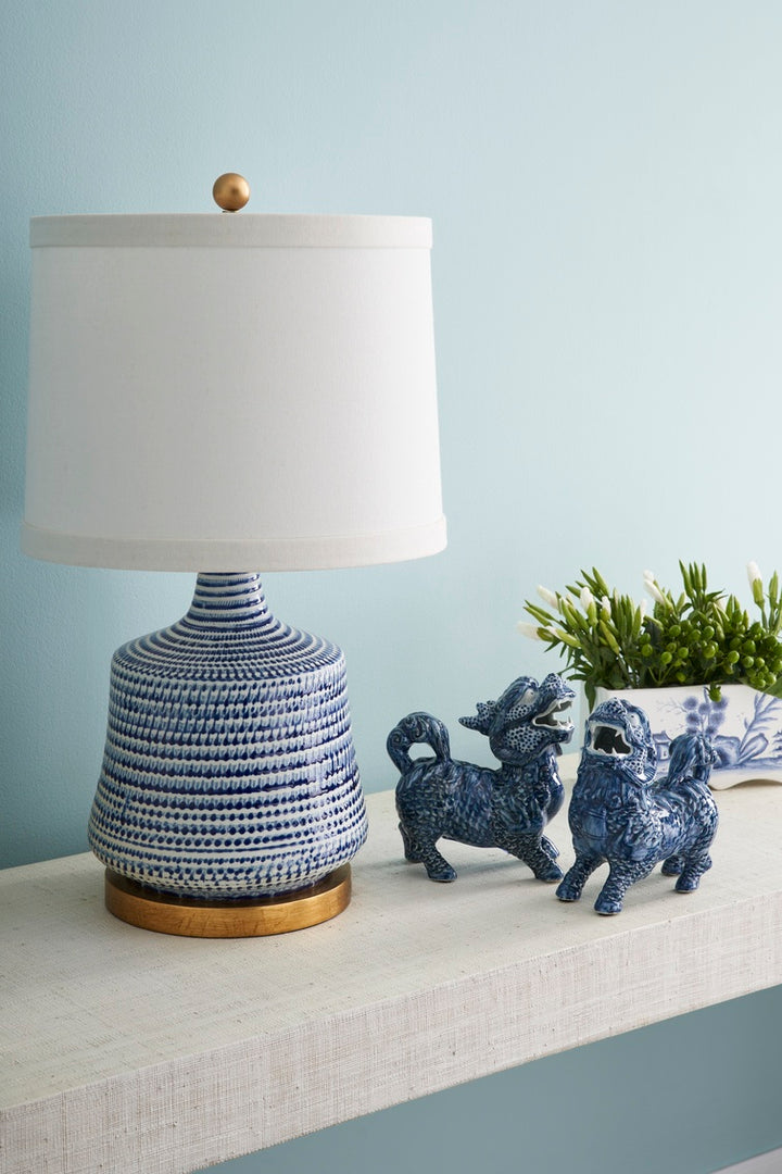 Blue Beehive Lamp
