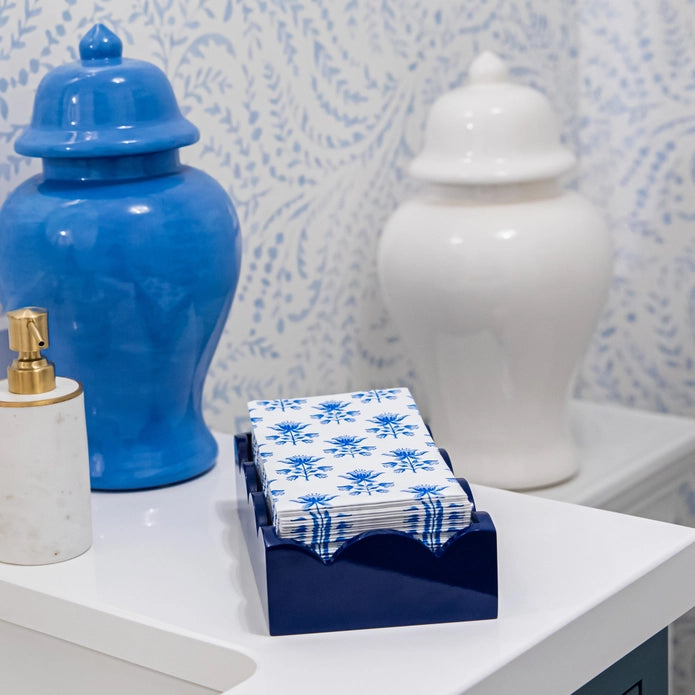 Blue Tulips Guest Towel