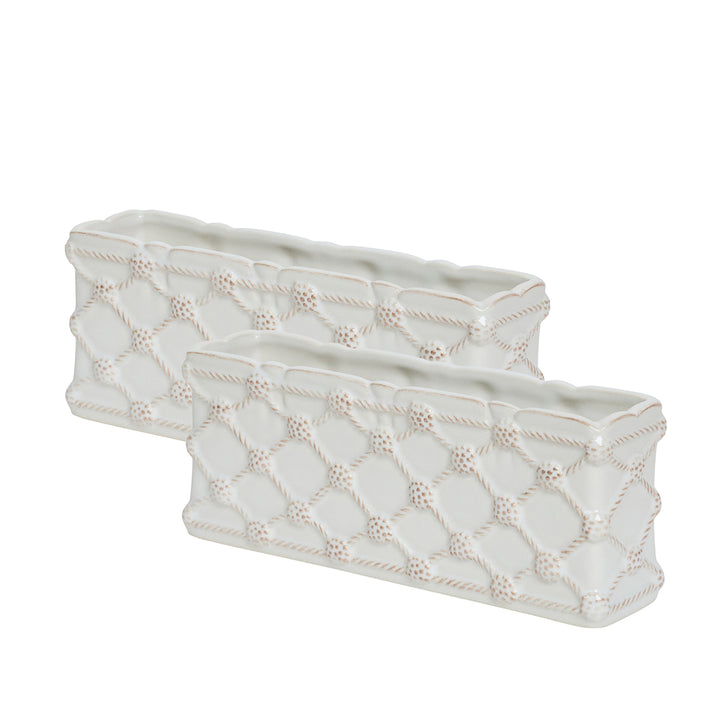 Berry &amp; Thread Petite Parterre Garden 8" Planter Whitewash