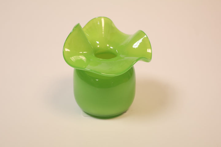 Mini Ruffle Bud Vase- Light Green