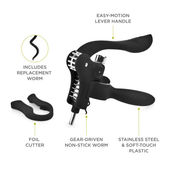 Lever Corkscrew Set