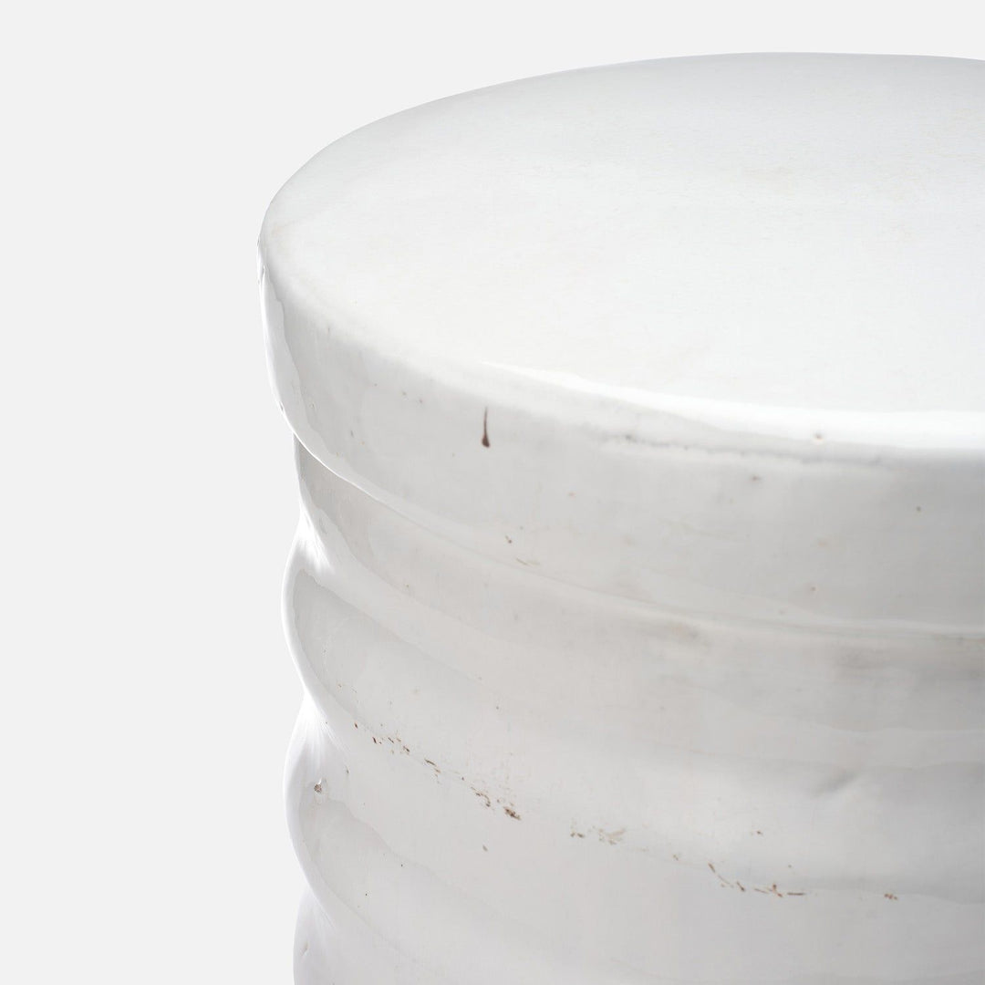 White Ripple Stool