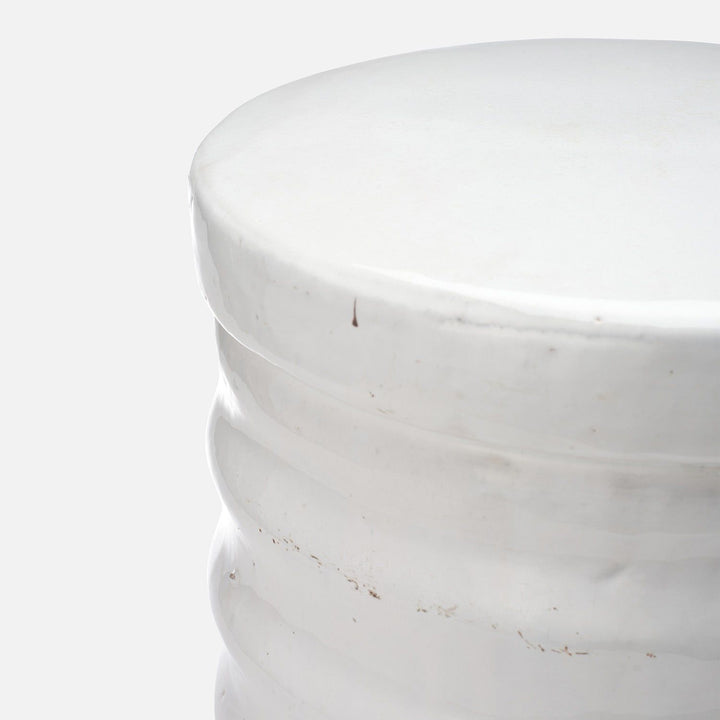 White Ripple Stool