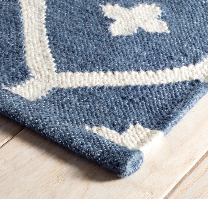 Elizabeth Navy Handwoven Indoor/Outdoor Rug