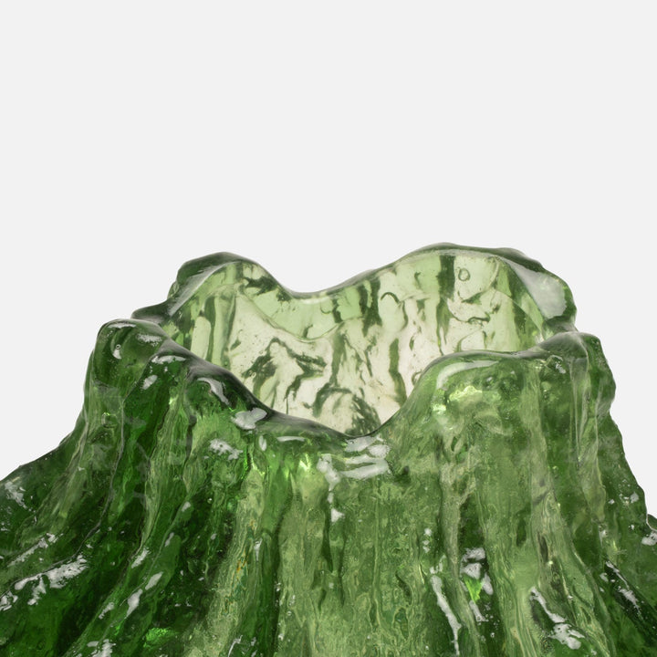 Resin Vase, Green