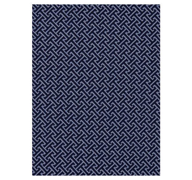 Mandarin Weave Pillow-Indigo