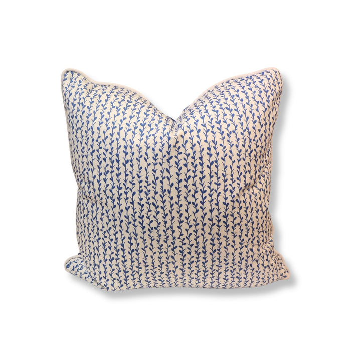 Blue Embroidered Pillow