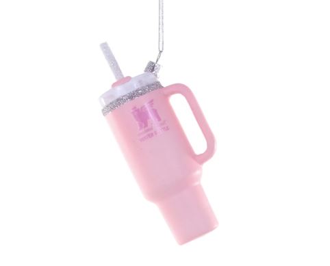 Beverage Tumbler Ornament - Pink