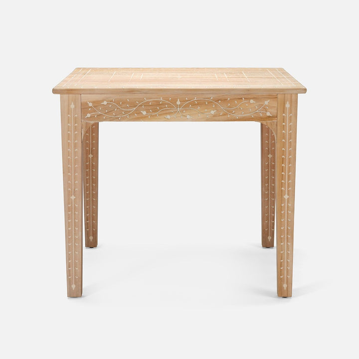 Teak Bone Inlay Game Table