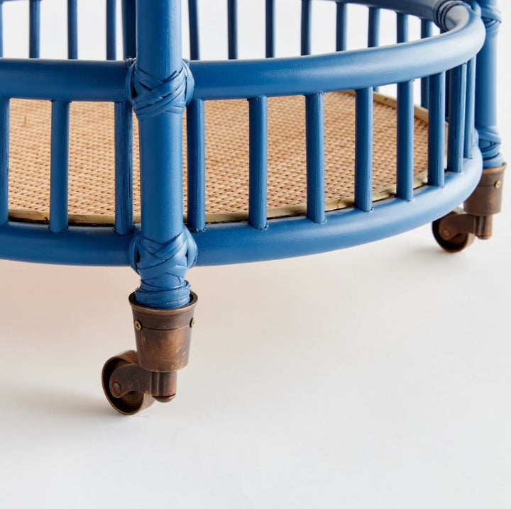 Blue Rowelyn Bar Cart