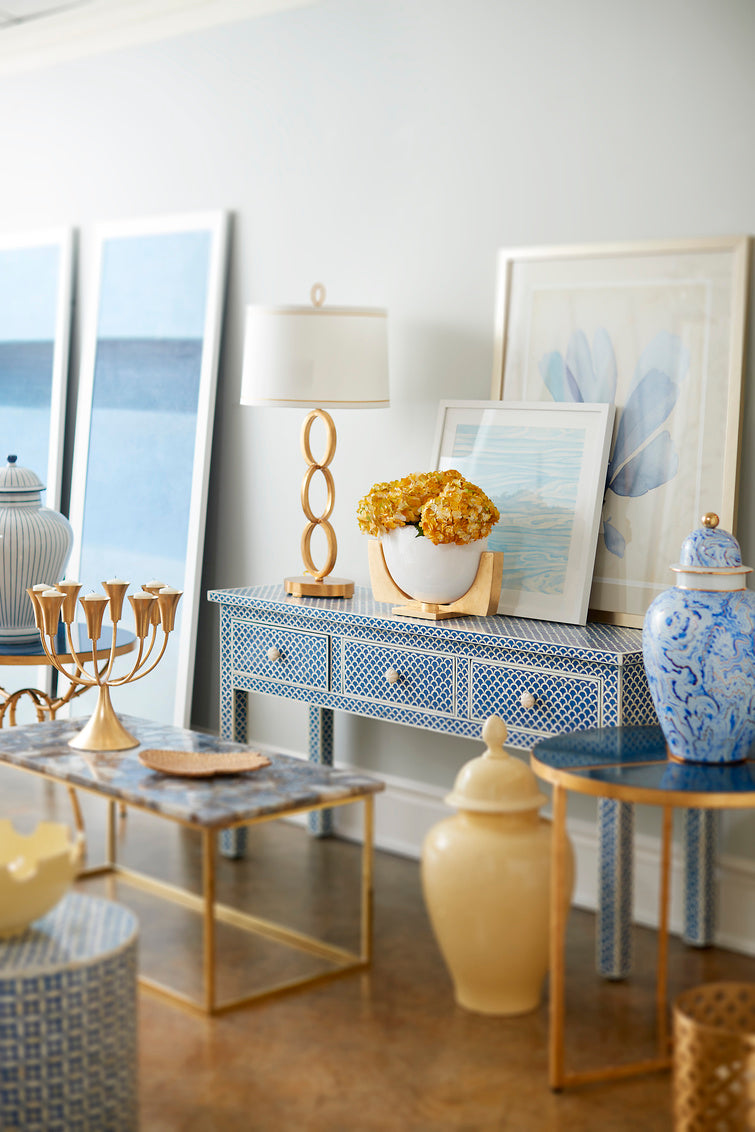 Fish Scale 3-Drawer Console