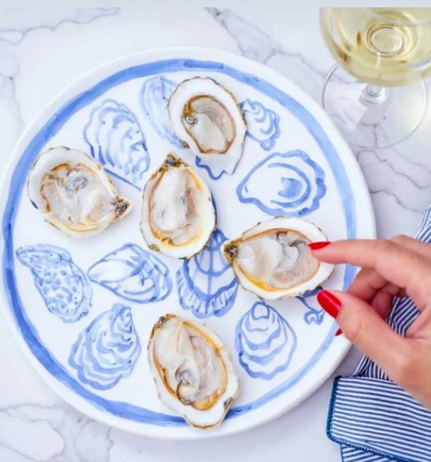 Blue Oyster Plate