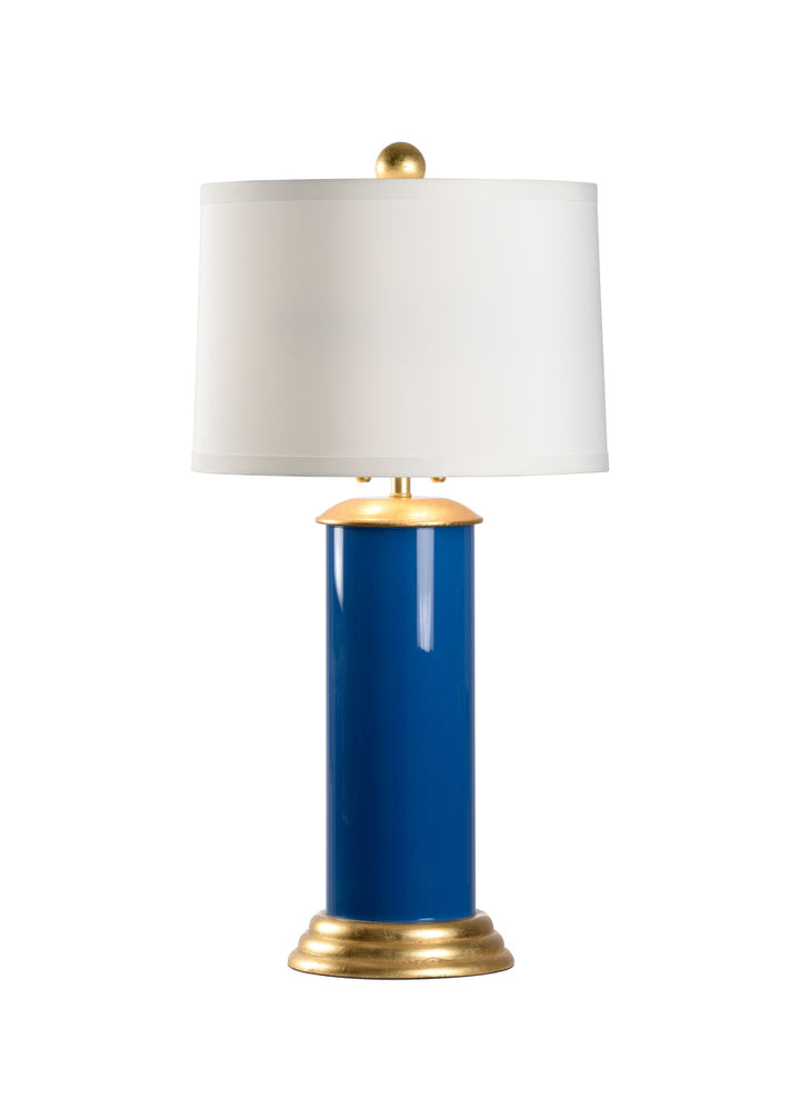 Naples Blue Cylindrical Lamp